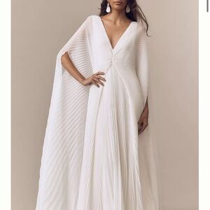 Anthropologie White Maxi Dress